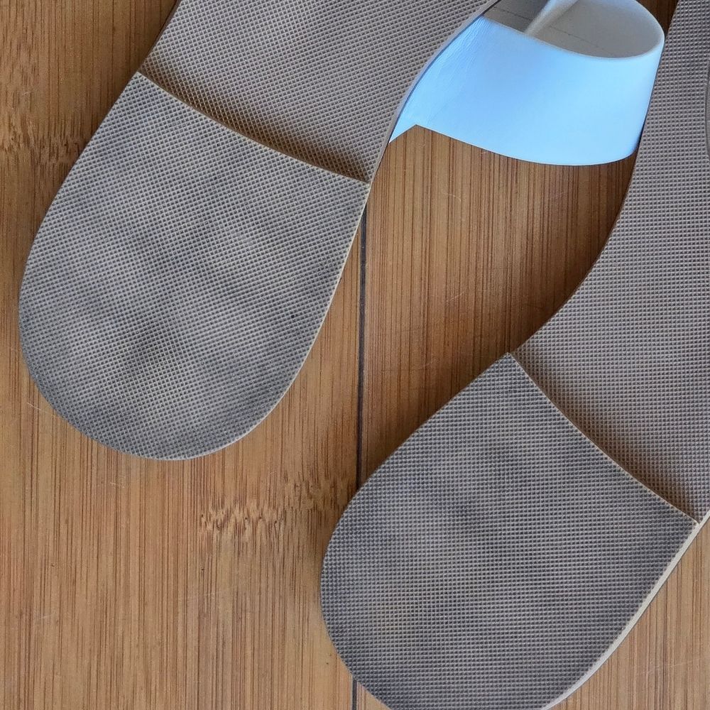 Toscanella Italian Made Flat Sandals White size 10 - Picture 12 of 16